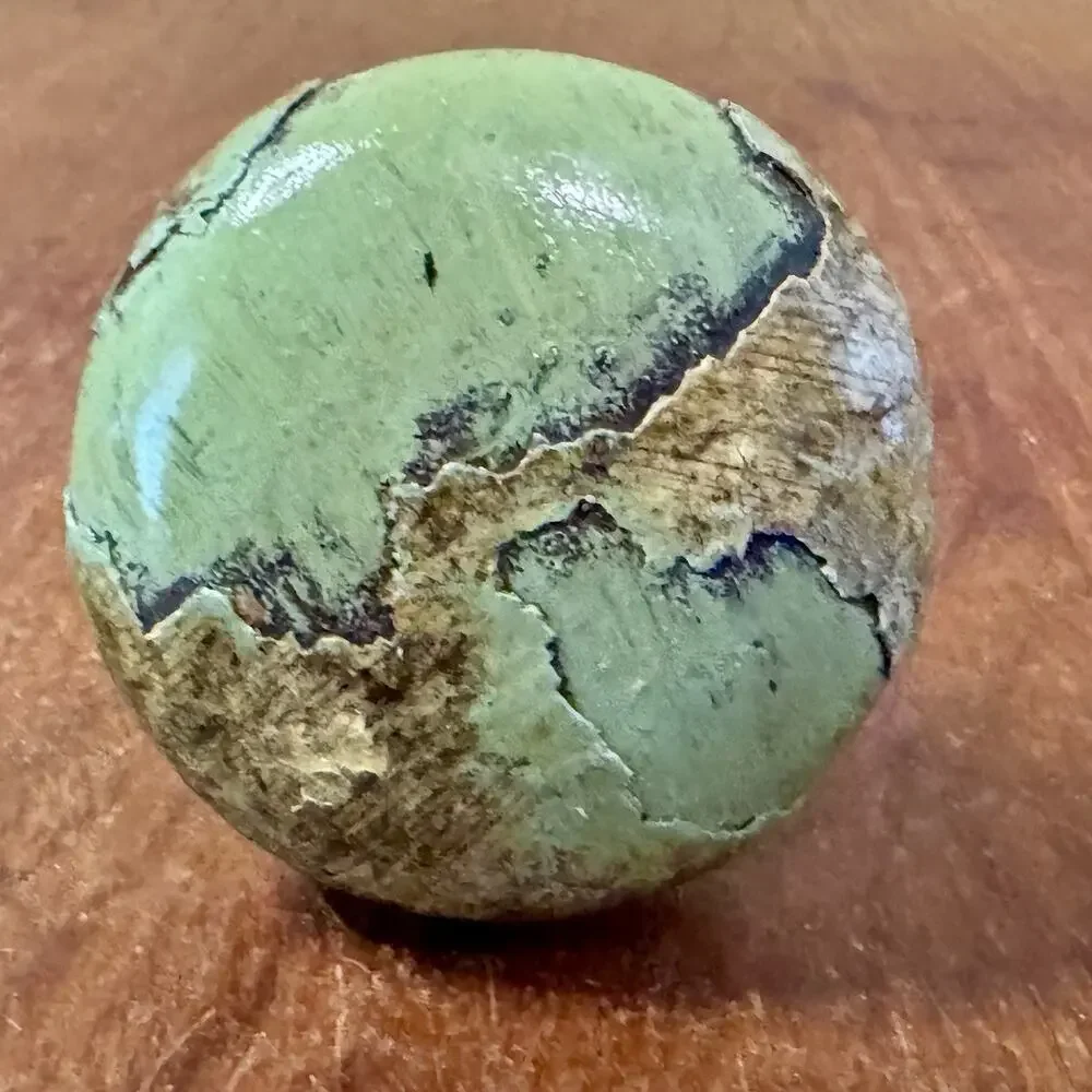 Vintage Wooden Wine Bottle Stopper Green Map Design Rustic Decorative 3”,,,